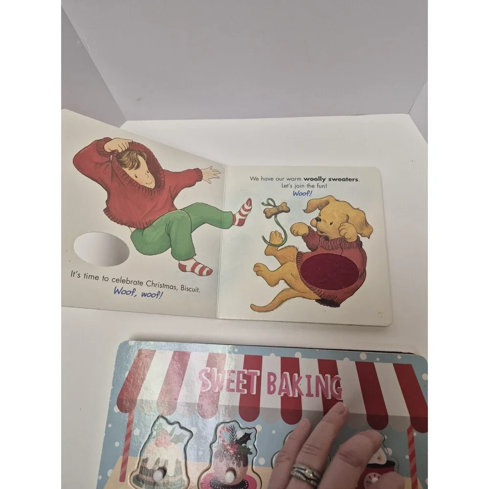 Childrens Christmas Puzzels (Two) Plush Christmas Puppy BOARD BOOK